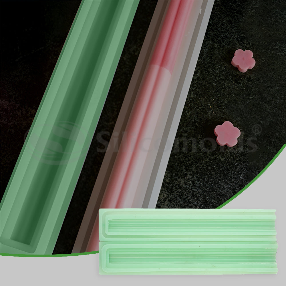 SILICOMOLDS - Silicone Flower Shape - Soap Tube Mold-URP039SM